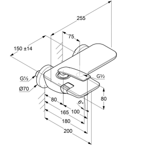 Смеситель для ванны Kludi Balance 524450575, хром