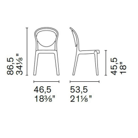 Стул Calligaris Parisienne CS1263, Black