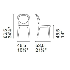 Стул Calligaris Parisienne CS1263, Amber