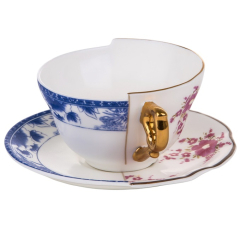 Чашка чайная с блюдцем Seletti Hybrid "Зенобия" 10,5 см
