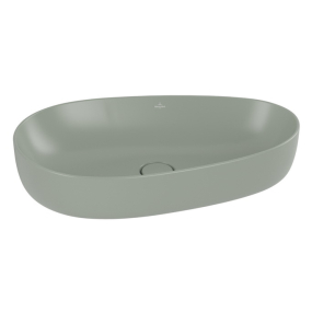 Раковина накладная Villeroy & Boch Antao 65х40, CeramicPlus, 4A7465R8, из TitanCeram, Morning Green