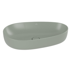 Раковина накладная Villeroy & Boch Antao 65х40, CeramicPlus, 4A7465R8, из TitanCeram, Morning Green