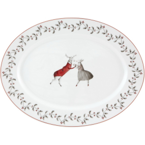 Блюдо овальное среднее Noel 32,6х24,8 см