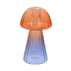Подсвечник Glass Design Mushroom 15 см, фиолетовый/красный