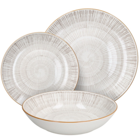 Набор посуды на 6 персон Madison Virtuo Beige, 18 предметов