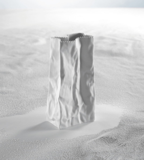 Ваза Bag White 22 см