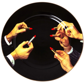 Тарелка столовая "Губная помада" 27 см