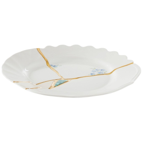 Тарелка салатная Kintsugi 21 см, декор 3