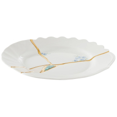 Тарелка салатная Kintsugi 21 см, декор 3