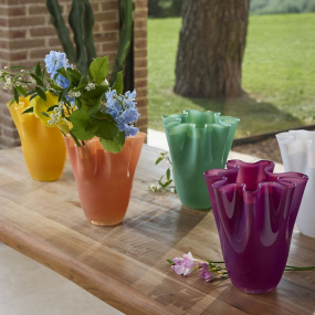 Ваза Glass Design Orfeo 26 см, белая