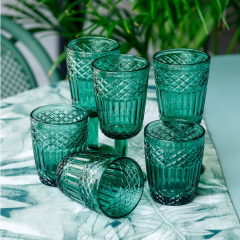 Набор бокалов Glass Claire 270 мл, 3 шт, зеленый