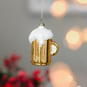 Елочная игрушка "Пинта пива" 8 см