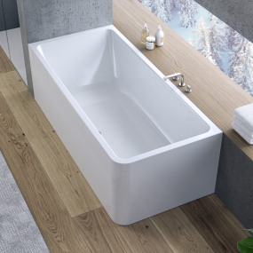 Ванна акриловая Kolpa-San Elektra-SP R 185х85, бесшовная панель, белая