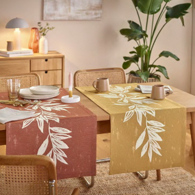 Скатерть-дорожка Big Leaves 50x140 см, цвет золото