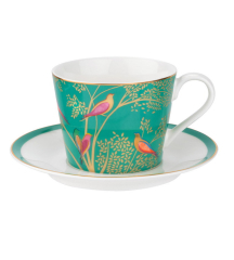 Чашка чайная с блюдцем Chelsea 200 мл, зеленая