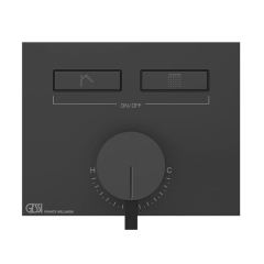 Внешняя часть Gessi HI-FI 63079.299 смесителя для душа, черный матовый