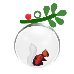 Елочный шар "Белка и ягоды" Woodland Tales 8 см