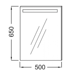 Зеркало с подсветкой Jacob Delafon 50х65 EB1410-NF, с функцией анти-пар