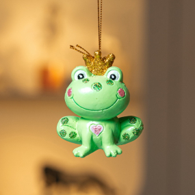 Новогодняя игрушка "Принц-Лягушка" 7 см, в ассортименте