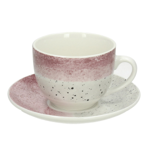 Набор чашек для капучино с блюдцами Edge Shade 260 мл, 8 предметов