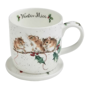 Кружка с подставкой Winter Mice (мышки) 310 мл