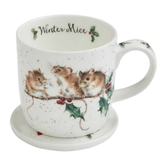 Кружка с подставкой Winter Mice (мышки) 310 мл