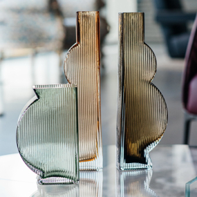 Ваза Tummy 35 см, дымчатая