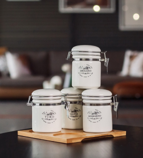 Набор для специй на подставке La casa di campagna, 5 предметов