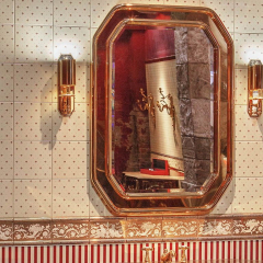 Плитка керамическая Petracer's Grand Elegance 20х20, Giglio Bordeaux Su Crema, 7,5 мм