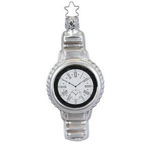 Елочная игрушка "Наручные часы" 10,5 см