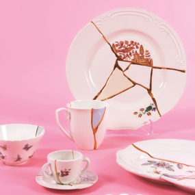 Тарелка столовая Kintsugi 27,5 см, декор 1