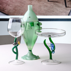 Бутылка Marine Garden 900 мл, зеленая рыба