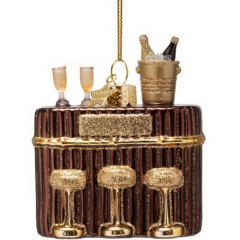 Елочная игрушка "Коктейльный бар" 8 см