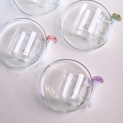 Чашка для эспрессо с блюдцем "Фиолетовый гриб" Alice 100 мл