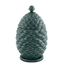 Шкатулка "Шишка" 24 см, зеленая