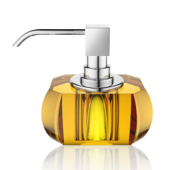 Дозатор для жидкого мыла Decor Walther Kristall 0924281, янтарь/хром