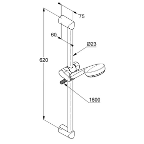 Комплект для душа Kludi Logo q1_6836305-00, без смесителя, хром