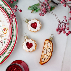 Игрушка на елку "Печенька с сердечком" 6 см