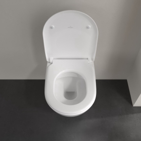 Унитаз подвесной Villeroy&Boch Subway 2.0 56х37, CeramicPlus, 5614R2R1, с сиденьем