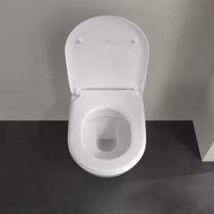 Унитаз подвесной Villeroy&Boch Subway 2.0 56х37, CeramicPlus, 5614R2R1, с сиденьем