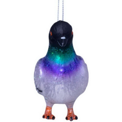 Елочная игрушка "Голубь" 7,5 см