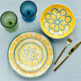 Набор посуды на 6 персон Moon Mimosa, 18 предметов