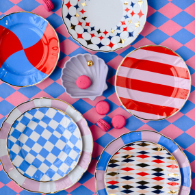 Тарелка салатная Abracadabra 20,5 см, шахматы