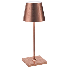 Лампа настольная Zafferano Poldina Pro Mini 30 см, цвет медь