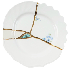 Тарелка салатная Kintsugi 21 см, декор 3