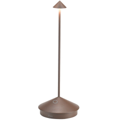 Лампа настольная Zafferano Pina Pro 29 см, красно-оранжевая