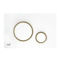 Панель смыва Alca Thin M775, белый/золото