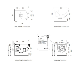 Унитаз подвесной Flaminia App 54х36 AP118GUV, GoClean, с сиденьем, Uva