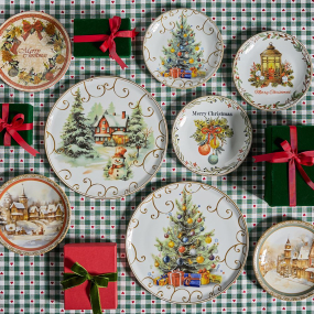 Тарелка салатная Christmas Candle 20 см