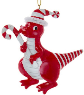 Игрушка на елку "Дракоша красный" 10 см